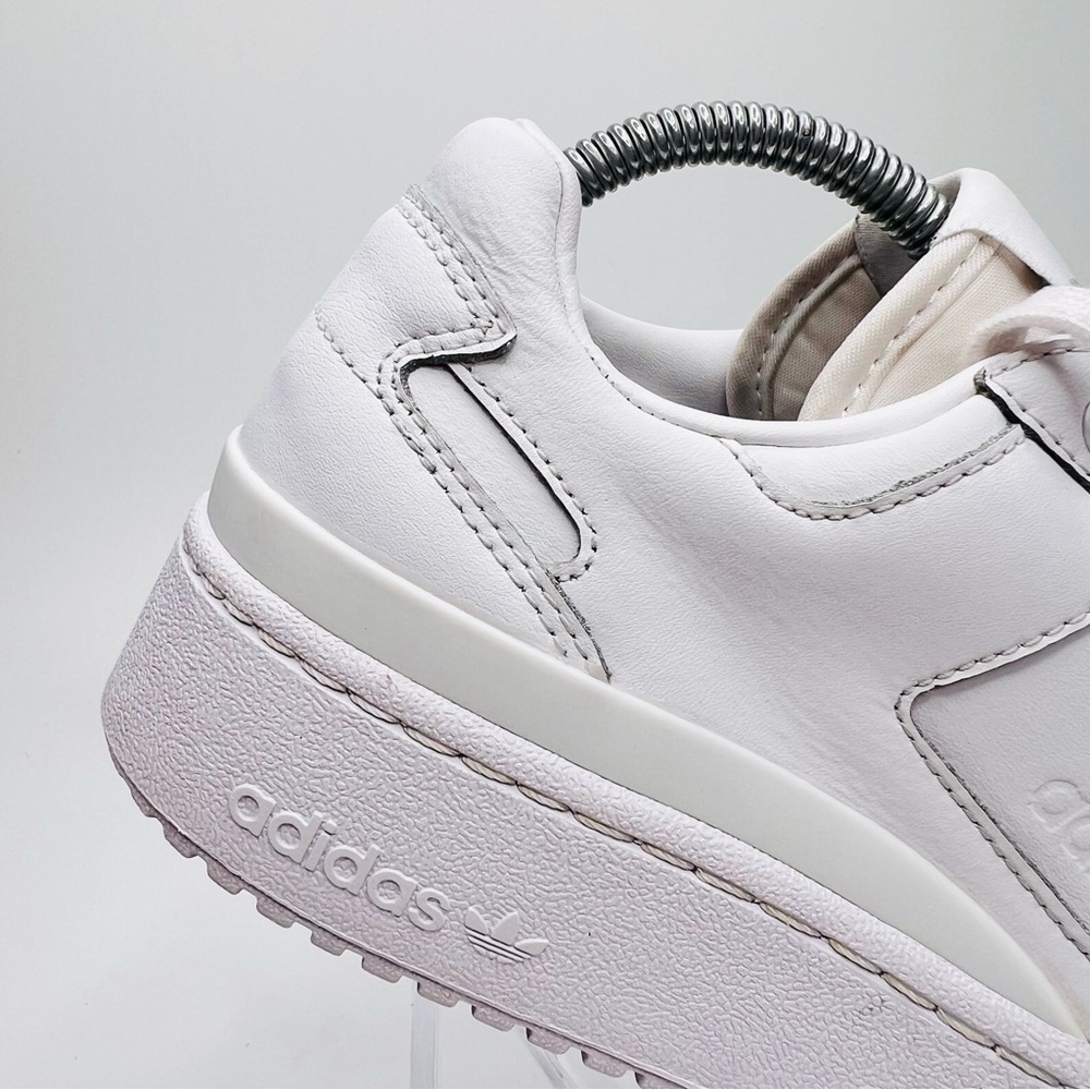 Adidas Originals Forum Bold Triple White Leather Lace Up Platform Sneake… - Picture 16 of 16